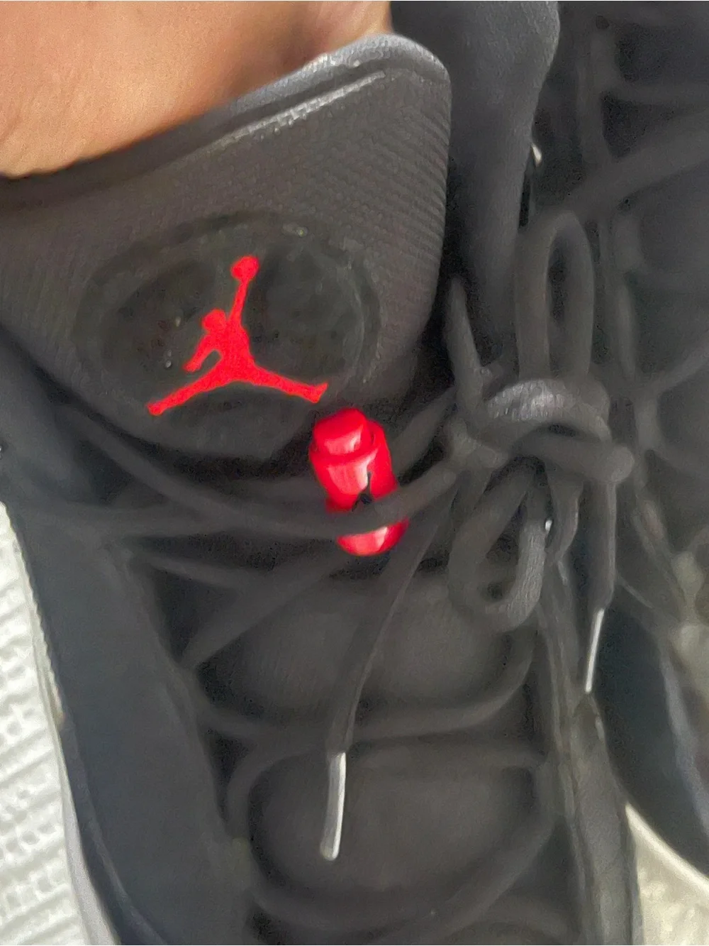 Nike Air Jordan 6 Rings Men's Basketball Shoes - Black/Red size 12